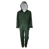 Αδιάβροχο κοστούμι PU/PVC με κουκούλα πράσινο Galaxy Comfort Plus