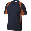 Μπλουζάκι εργασίας Tee-shirt 100% πολυεστέρας μπλε μαρίν-πορτοκαλί Bali Delta Plus