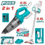 set-skoypakia-mpatarias-20v-me-2-mpataries-and-fortisti-total-tosli29832e