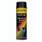 Σπρέι ακρυλικό χρώμα Μαύρο σατινέ Motip 500ml