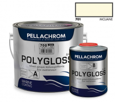 POLYGLOSS Χρωματιστό τελικό χρώμα πολυουρεθάνης μεγάλης αντοχής 2 συστατικών 2.5L-701