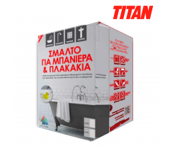 Κιτ Σμάλτου Μπανιέρας - Κεραμικών TITAN 750ml