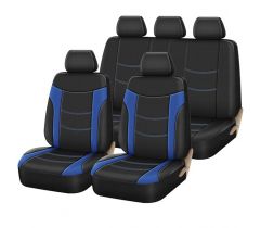 Καλύμματα αυτοκινήτου πολυεστερικά μαύρο-μπλε Super Sport All In One 11τμχ 11616
