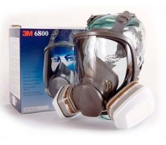 3M 6800 Μάσκα προστασίας ολόκληρου προσώπου σετ με φίλτρα και πρόφιλτρα