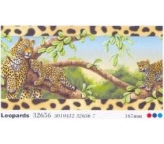 Αυτοκόλλητη μπορντούρα  animals of theleopards 32656