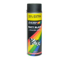Σπρέι ακρυλικό χρώμα Μαύρο Ματ Motip 500ml