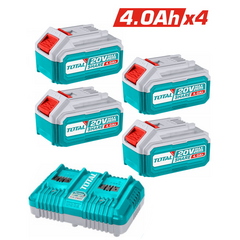 set-mpatarion-lithioy-me-4tem-mpateries-tfbli2002-li-ion-20v-4ah-kai-1tem-diplo-fortisti-tfcli2034e-total-tfbcli20244