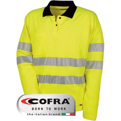 Polo Μπλουζάκι Αντανακλαστικό Cofra New Sun yellow