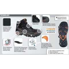 Μποτάκι ασφαλείας αδιάβροχο  DELTA PLUS TW400 TREK
