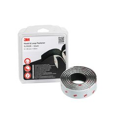 Ταινία στερέωσης velcro αρσενικό/θηλυκό μαύρη Hook & Loop Fastener SJ352B 25mm x 1.25 Mέτρα 3Μ™