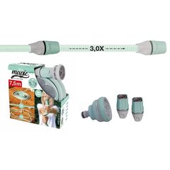 Έξυπνο λάστιχο 1/2'' σετ κιτ Idro Easy Magic Soft μήκος σωλήνα 7,5 m