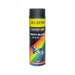 Σπρέι ακρυλικό χρώμα Μαύρο Ματ Motip 500ml