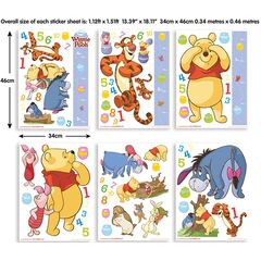 Winnie the pooh  σετ βαλιτσακι με αυτοκολλητα τοιχου.