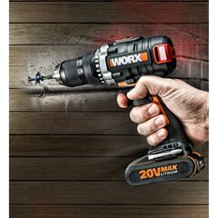 WX175 Δραπανοκατσάβιδο με 2 μπαταρίες 20V λιθίου Worx