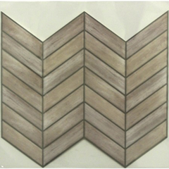 Αυτοκόλλητα πλακάκια τοίχου chevron distressed wood εσωτερικού χώρου