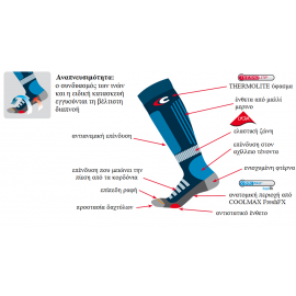 Ισοθερμικές κάλτσες ανθρακί Top Winter Cofra