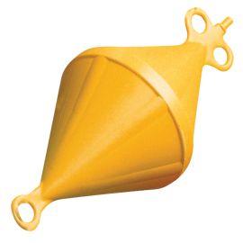 Σημαδούρα αγκυροβολίου δικωνική σκληρή πλαστική κίτρινη Ø280mm