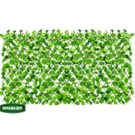 Συνθετική φυλλωσιά με ξύλινη πέργκολα πράσινο GRASHER 1x2m