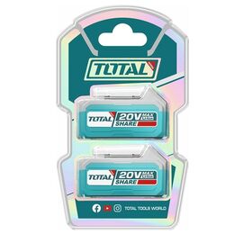 set-2-mpatarion-lithioy-20v-5ah-me-led-endeiksi-total-tosli240464e