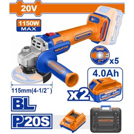 goniakos-trokhos-mpatarias-115mm-20v-1150w-me-2-mpataries-4ah-and-diskoys-inox-wadfow-wlapb522e