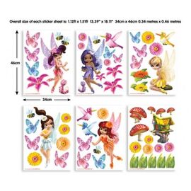 Baby magical fairies stickers σέτ βαλιτσάκι με αυτοκόλλητα τοίχου