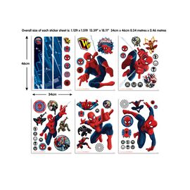 Spiderman stickers Walltastic σετ βαλιτσακι με αυτοκολλητα τοιχου.