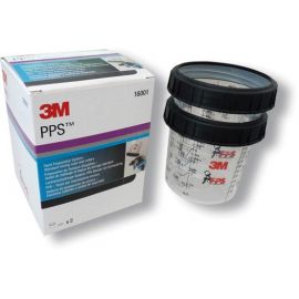 3M PPS Εξωτερικό δοχείο ανάμιξης χρωμάτων και δακτύλιοι 650 ml