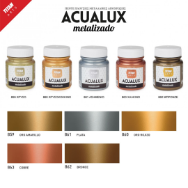 Μεταλλικό χρώμα νερού παλιό χρυσό Acualux Metalizado Titan 75ml