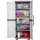 ntoylapa-plastiki-difylli-me-4-rafia-gkri-anthraki-ilektra-homeplast-73x44x179cm ntoylapa-plastiki-difylli-me-4-rafia-gkri-anthraki-ilektra-homeplast-73x44x179cm