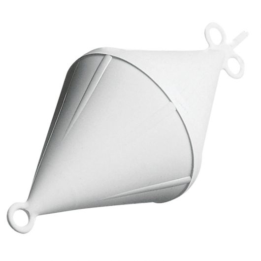 Σημαδούρα αγκυροβολίου δικωνική σκληρή πλαστική λευκή Ø220mm
