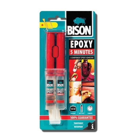 Κόλλα δύο συστατικών Bison Epoxy 5 Minutes