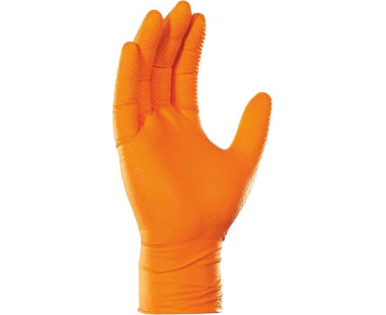 Γάντια νιτριλίου πορτοκαλί μεγάλης αντοχής Robust