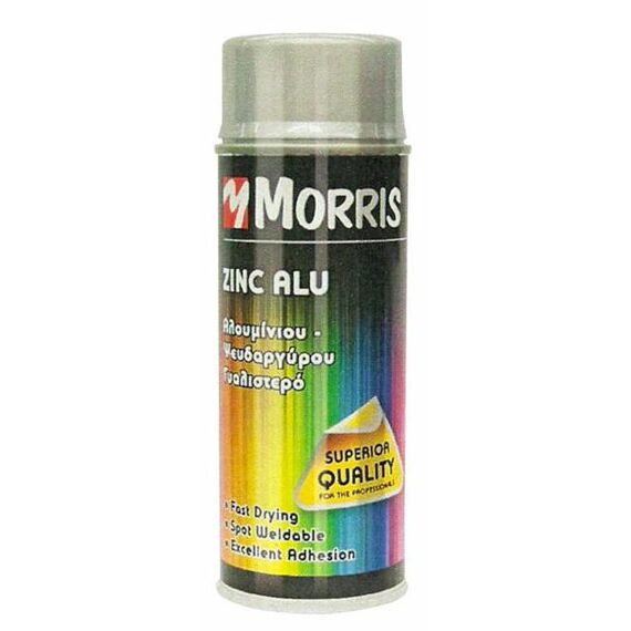 Σπρέι Ψυχρό γαλβάνισμα σε χρωμα αλουμινίου MORRIS 400ml.