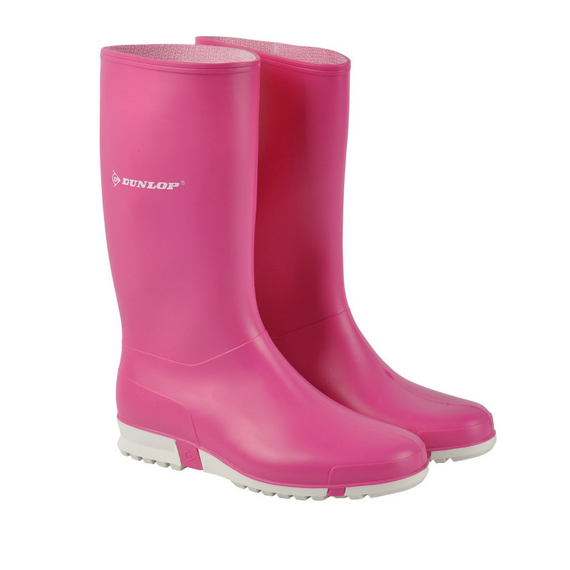 Γυναικεία αδιάβροχη γαλότσα ροζ Dunlop sport pink 019