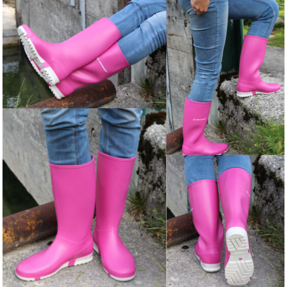 Γυναικεία αδιάβροχη γαλότσα ροζ Dunlop sport pink 019