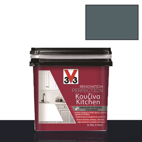 Χρώμα DIY ανακαίνισης κουζίνας V33 Renovation Perfection Kitchen 0,75LT