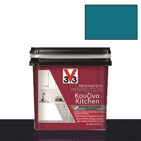 Χρώμα DIY ανακαίνισης κουζίνας V33 Renovation Perfection Kitchen 0,75LT