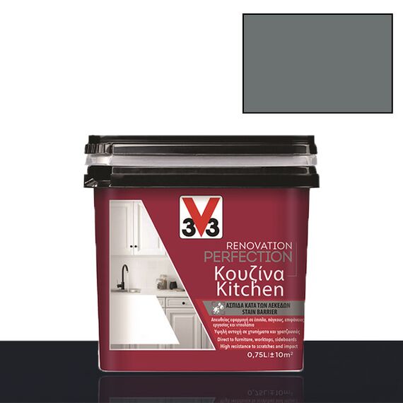 Χρώμα DIY ανακαίνισης κουζίνας V33 Renovation Perfection Kitchen 0,75LT