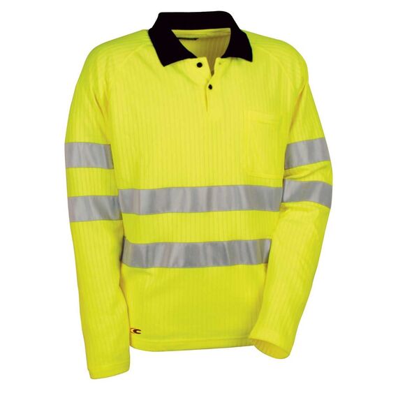 Polo Μπλουζάκι Αντανακλαστικό Cofra New Sun yellow