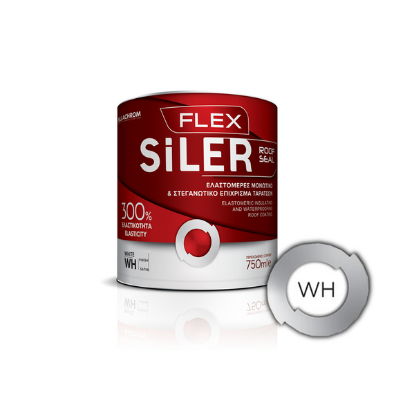 Μονωτικό στεγανωτικό ταρατσών λευκό SILER 750ml