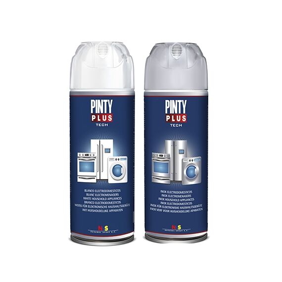 Χρώμα σε σπρέι για λευκές συσκευές inox Pintyplus 400ml