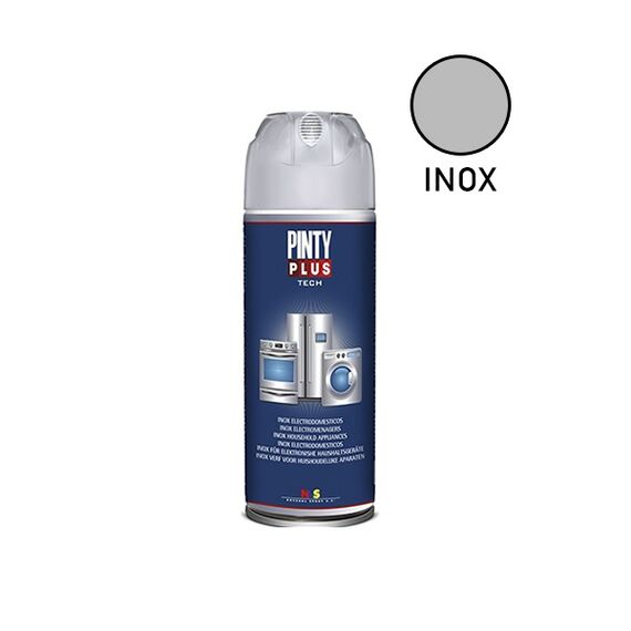 Χρώμα σε σπρέι για λευκές συσκευές inox Pintyplus 400ml