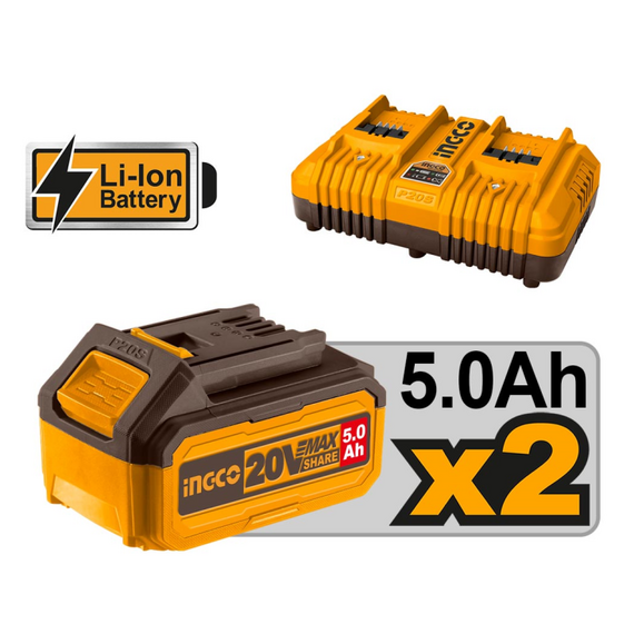 mikhani-gkazon-mpatarias-18-me-2-mpataries-20v-5.0ah-li-ion-kai-takhyfortisti-ingco-lmli20186mikhani-gkazon-mpatarias-18-me-2-mpataries-20v-5.0ah-li-ion-kai-takhyfortisti-ingco-lmli20186
