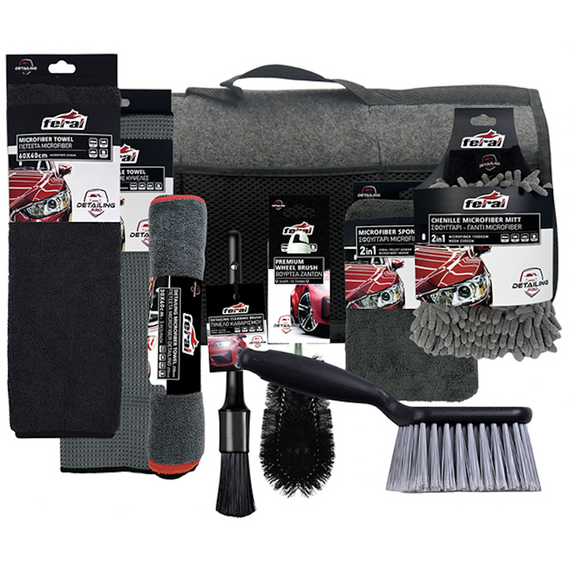set-katharistikon-aytokinitoy-feral-detailing-pro-me-tsanta-9-temakhion