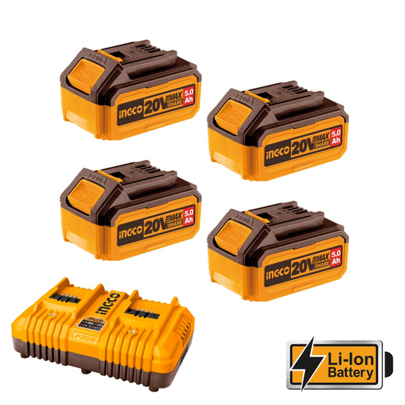 set-mpatarion-li-ion-me-4tem-mpataries-20v-5ah-kai-1tem-takhyfortisti-2theseon-se-plastiki-balitsa-ingco-fbcli20245