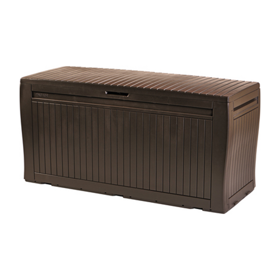 Μπαούλο αποθήκευσης κήπου πλαστικό καφέ Comfy 270LT Keter 117x45x57cm