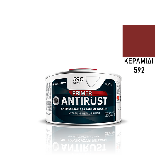 Αντισκωριακό αλκυδικό αστάρι μετάλλου ANTIRUST 350ml