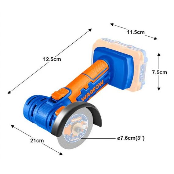 goniakos-trokhos-mini-76mm-mpatarias-li-ion-12v-1.5ah-me-mpataria-wadfow-wlap571