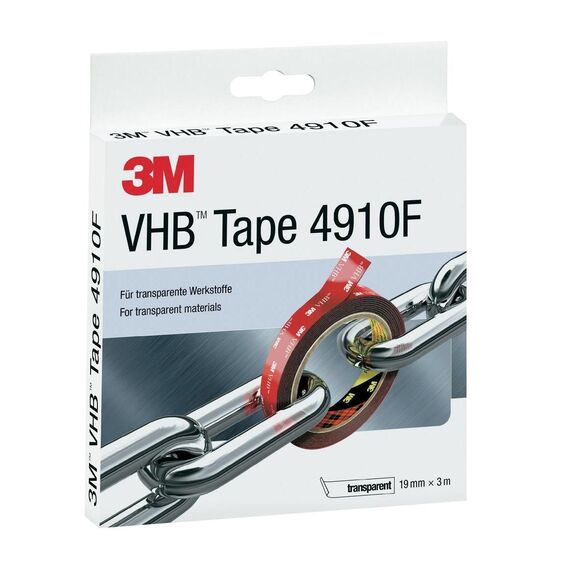 3Μ Ταινία διπλής όψης ισχυρής συγκόλλησης VHB 4910 19mm x 3 Mέτρα