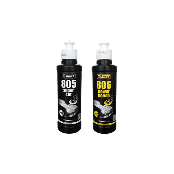 Γυαλιστική αλοιφή σετ BODY 805 χονδρή + BODY 806 ψιλή αλοιφή 400ml
